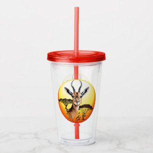 Gazelle African Antelope Wild  Animal Acrylic Tumbler