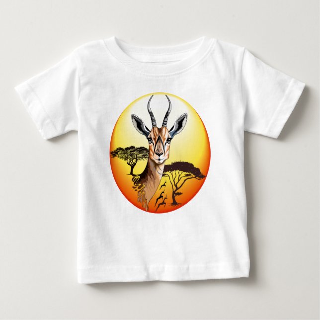 Gazelle African Antelope Wild  Animal Baby T-Shirt (Front)