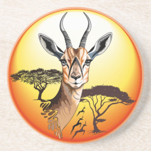 Gazelle African Antelope Wild Animal Coaster
