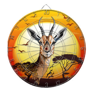 Gazelle African Antelope Wild  Animal Dartboard