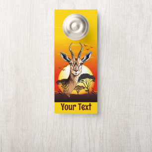 Gazelle African Antelope Wild  Animal Door Hanger
