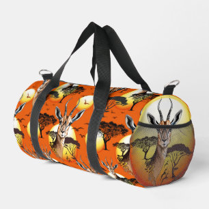 Gazelle African Antelope Wild Animal Duffle Bag