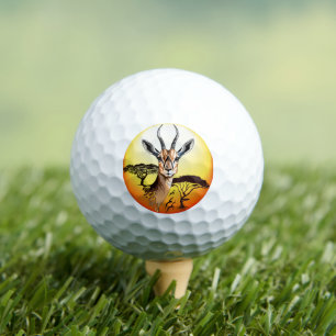 Gazelle African Antelope Wild  Animal Golf Balls