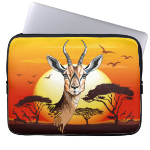 Gazelle African Antelope Wild Animal Laptop Sleeve