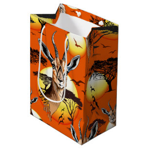 Gazelle African Antelope Wild Animal Medium Gift Bag