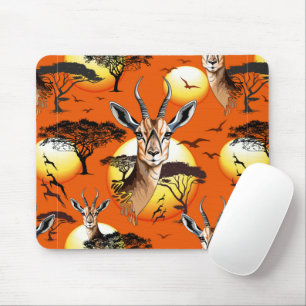 Gazelle African Antelope Wild Animal Mouse Pad