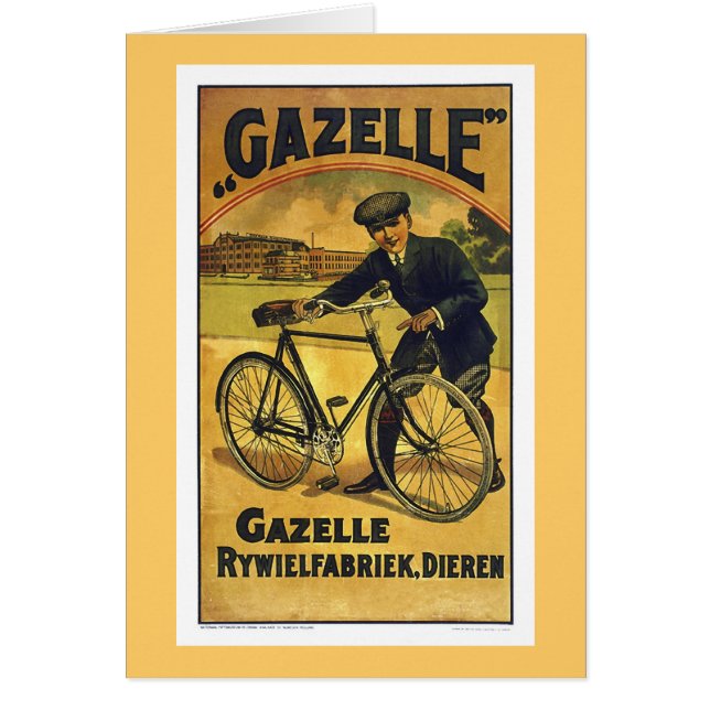 Gazelle Cycles Vintage Bicycle Poster (Front)