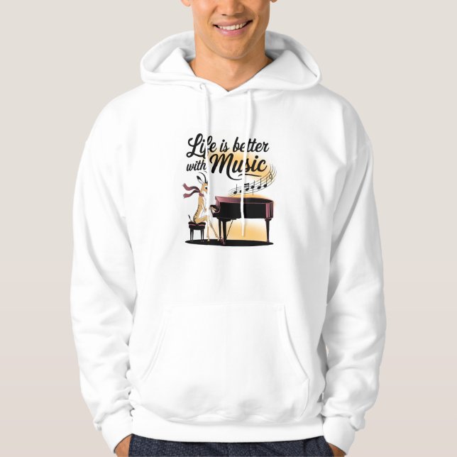 gazelle piano hoodie (Front)