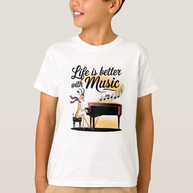 gazelle piano T-Shirt (Front)