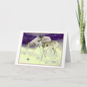 Gazelles Wading Among the Stars Card