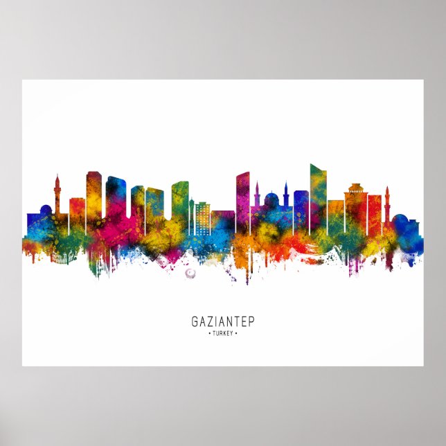 Gaziantep Turkey Skyline Poster (Front)