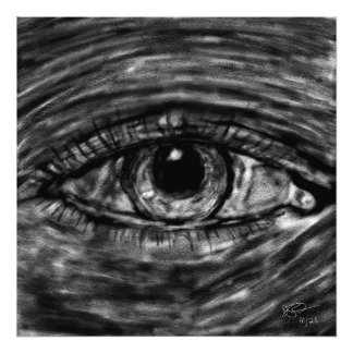 Gazing Eye Digital Art Photo Print