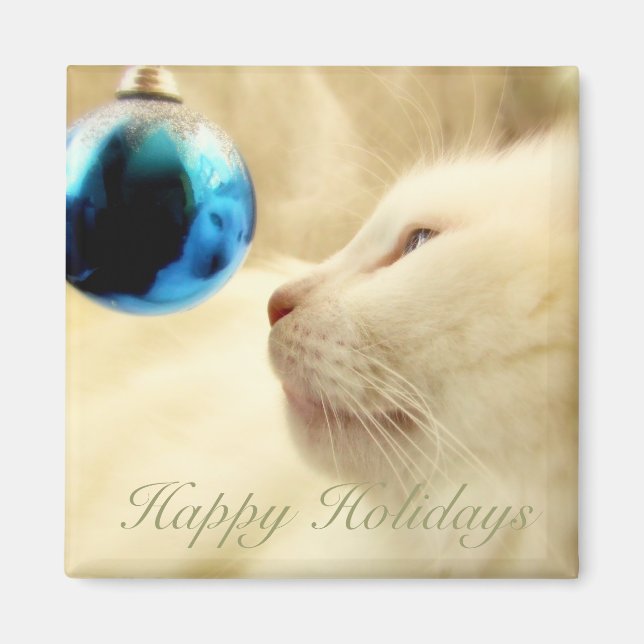 Gazing Upon A Blue Star Magnet (Front)