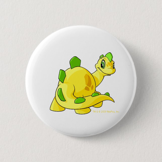 Gazing yellow Chomby 6 Cm Round Badge (Front)