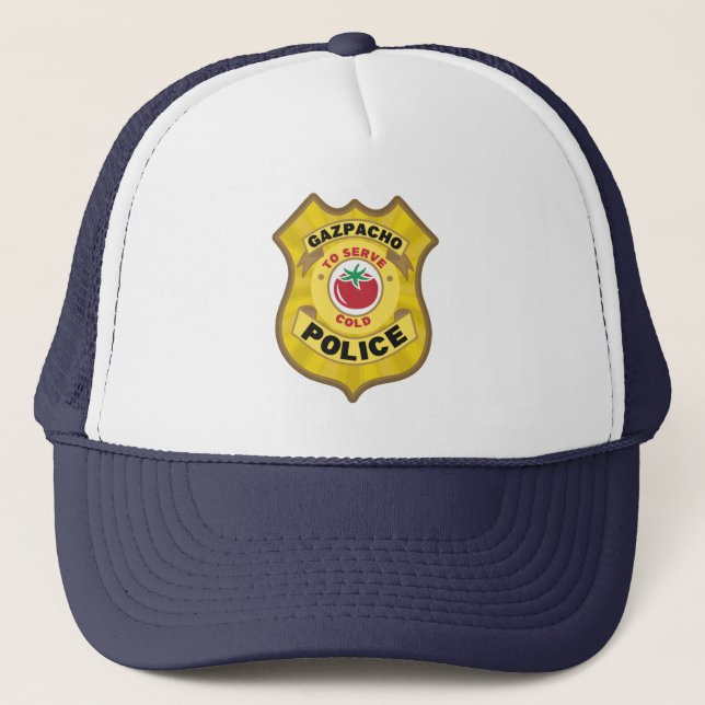 Gazpacho Police Badge Trucker Hat (Front)