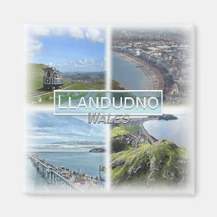 GB0163 Europe, Wales, Llandudno, fridge Magnet