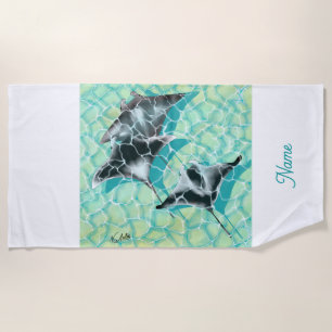 GB Beachtowel Manta Ray Beach Towel