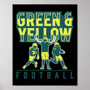Gb Football Fan – Show Your Team Spirit In Style! Poster