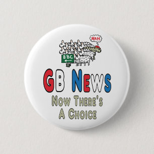 GB News 6 Cm Round Badge