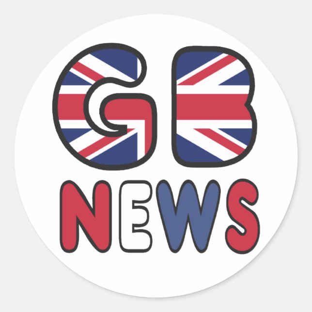 GB News Classic Round Sticker (Front)