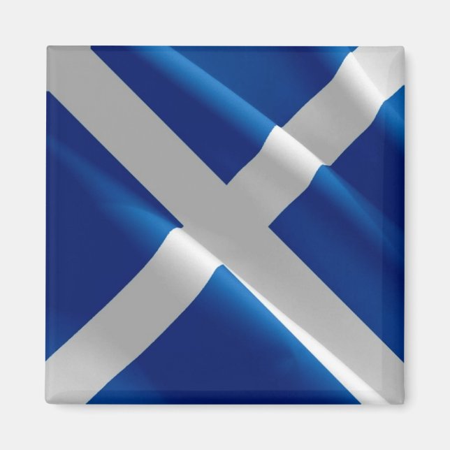 GB - Scotland - Waving Flag Scottish Magnet (Front)