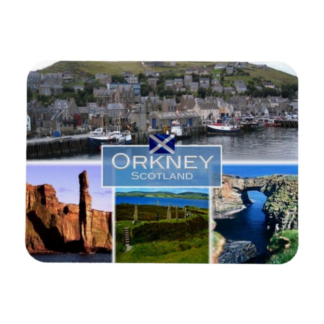 GB United Kingdom - Scotland - The Orkney Islands Magnet (Horizontal)