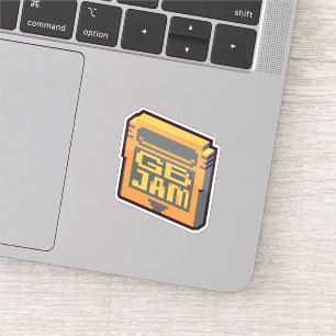 GBJam vinyl sticker - retro sticker for gamedevs