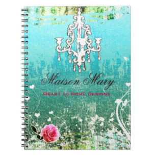 GC Adore Vintage Turquoise Spiral Notebook