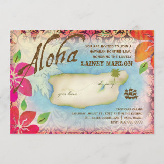 Gc | Aloha Luau Island Invitation