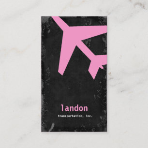 GC   AVIATION TAKE OFF PINK! BUSINESS CARD