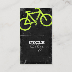 GC Cycle City Concrete - Lime Business Card