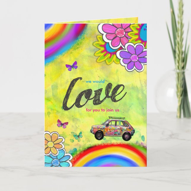 GC Hippie Tie Dye Invite (Front)