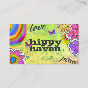 GC Hippy Tie Dye Yellow Business Card