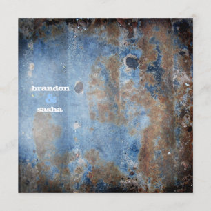 GC   Lusciously Rustic   Blue Invitation