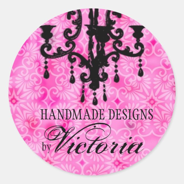 GC | Lustre Passione Pink Classic Round Sticker (Front)