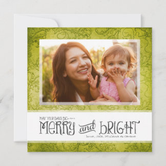 GC | May Your Days Be Merry & Bright Lime Holiday Card