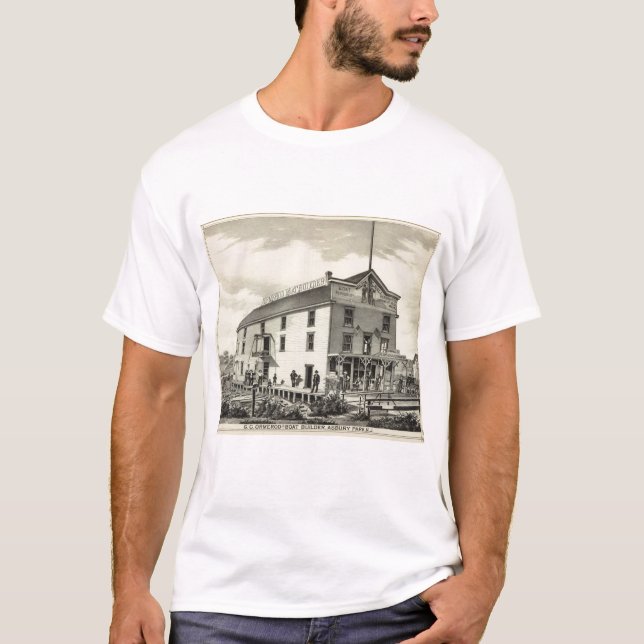 GC Ormerod, the Boat Builder, Asbury Park, NJ T-Shirt (Front)