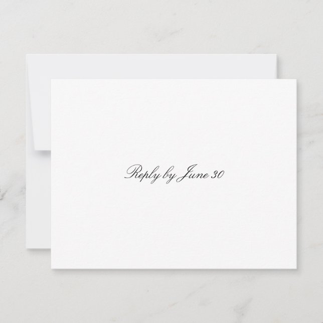 GC | Plain White RSVP (Front)