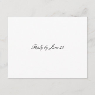 GC | Plain White RSVP Card