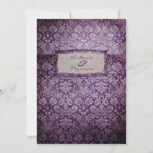 GC Purple Rapture Vintage Invitation