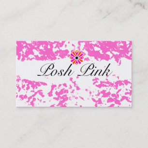 GC Refreshing Pink Grunge Business Card