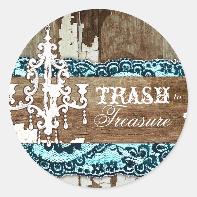 GC | Trash to Treasure Aqua Blue sticker (Front)