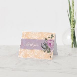 GC Vintage Bridal Shower Tea Party Thank You Card