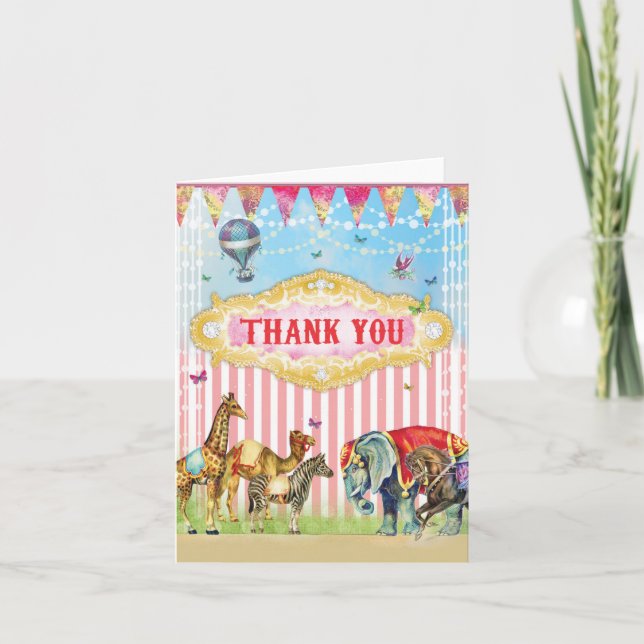 GC VINTAGE CIRCUS THANK YOU CARD (Front)