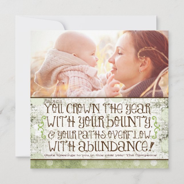 GC | You Crown the Year Psalm 65:11 Holiday Card (Front)