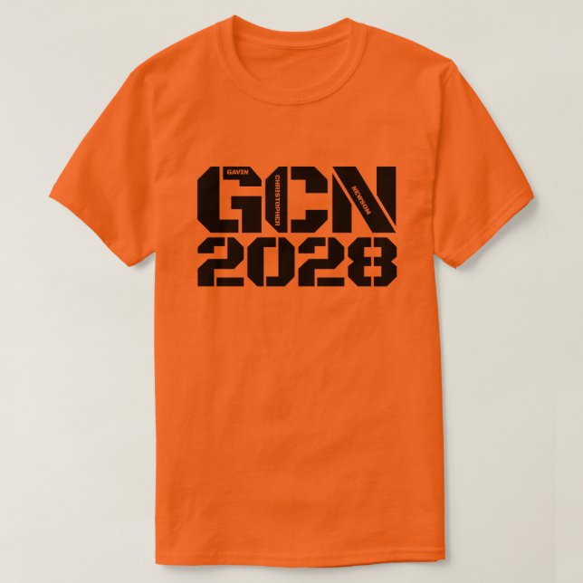 GCN Gavin Newsom 2028 T-Shirt (Design Front)