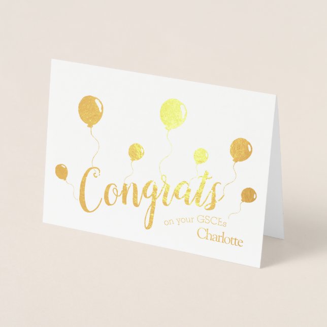 GCSEs congratulations card (Front)