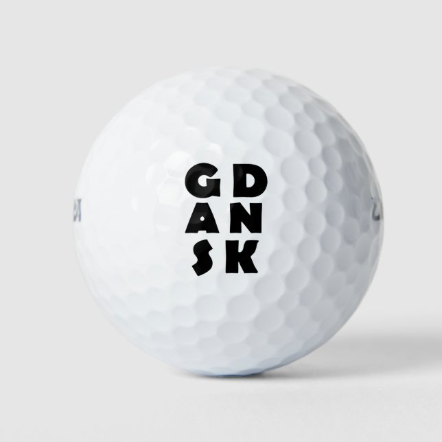 Gdansk Poland Golf Balls (Front)