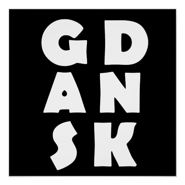Gdansk Poland Poster (Front)