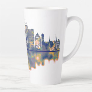 Gdansk Skyline Latte Mug